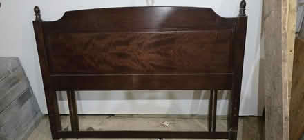Photo of free Mahogany (?) Double headboard (Hook, RG27) #1