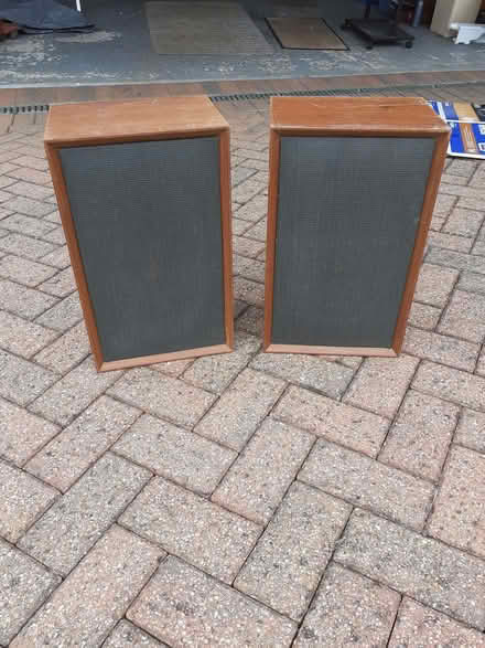 Photo of free Two old speakers ,teak finish . (Croham CR2) #1