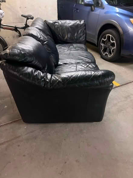 Photo of free Leather Sofa (Queen Anne) #2