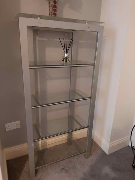 Photo of free Glass and metal shelf unit (YO11 Falsgrave area) #1