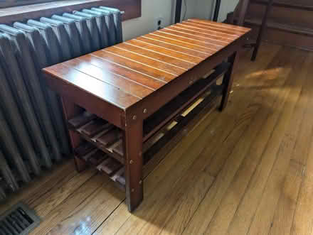Photo of free Wooden Shoe shelf (Fort Washington MD) #3