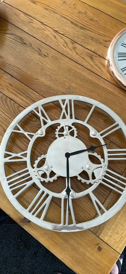 Photo of free Silver wall clock (Ilkeston near Chaucer school) #1