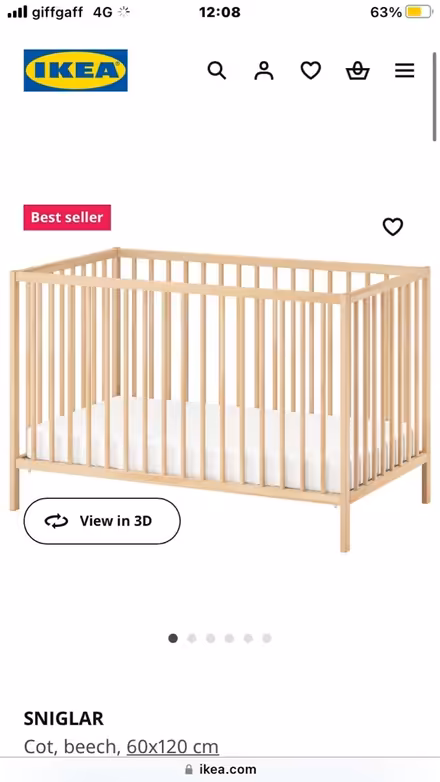 Photo of free Cot (Newington) #1