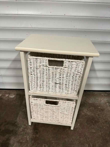 Photo of free White double drawer unit (Gayton CH60) #1