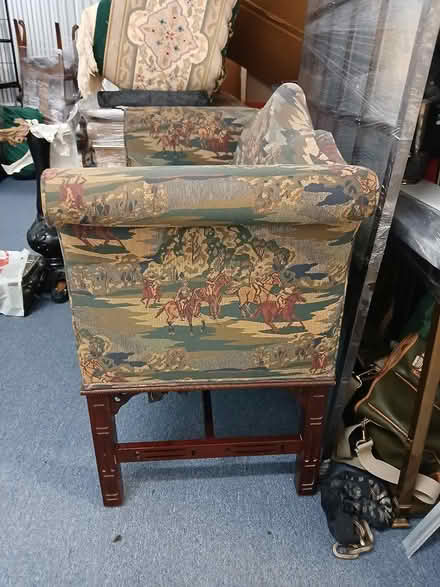 Photo of free Setee with horse pattern (3705 N Lincoln Ave.) #2