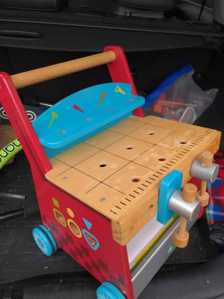 Photo of free ELC Toddler walker and tool station (Honor oak) #1