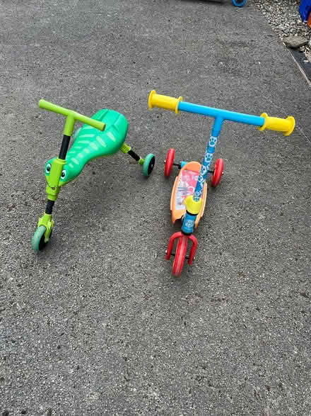 Photo of free Children’s ‘bug’ and scooter (Levens) #1