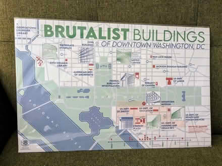 Photo of free Brutalist Buildings of DC Print (Courthouse / Colonial Village) #1