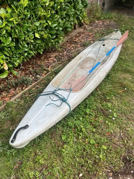 Photo of free Old kayak and paddle (Critchill BA11) #1