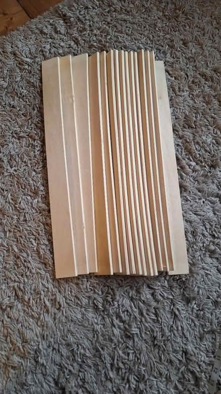 Photo of free 7 wooden bed slats (Plumstead common se18) #1