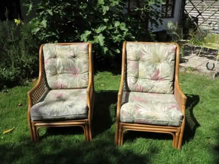 Photo of free Two Bamboo Easy Chairs (Bunwell NR16) #1