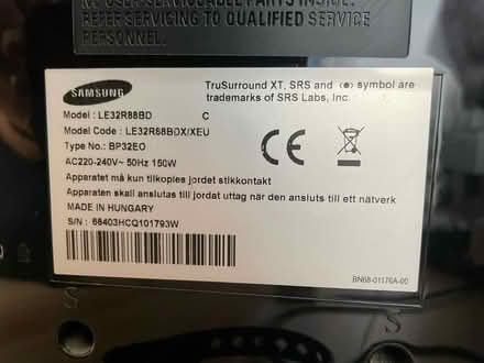 Photo of free Samsung 32” Tv (Bellingham) #2