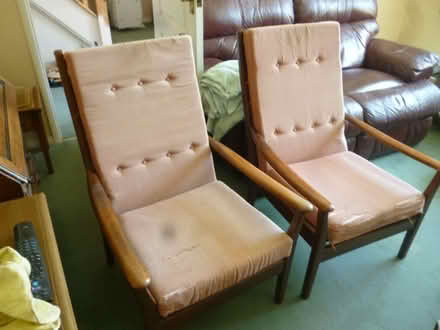 Photo of free Pair of Fireside Armchairs (Yateley GU46) #1