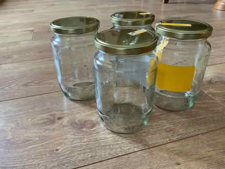 Photo of free XL glass jars and lids (MK44) #1