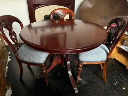 Photo of free Round Dining Table & 4 Chairs (Reddish Vale) #3