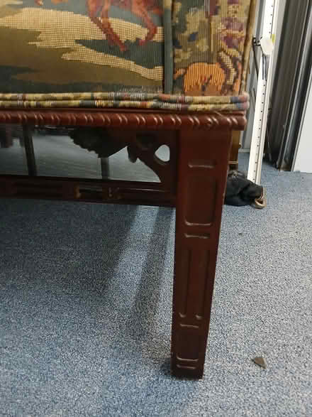 Photo of free Setee with horse pattern (3705 N Lincoln Ave.) #3