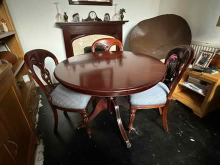Photo of free Round Dining Table & 4 Chairs (Reddish Vale) #2