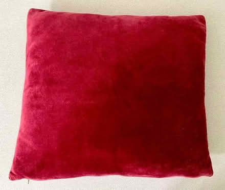 Photo of free Velvet Red cushions X 4 (Surbiton KT6) #3