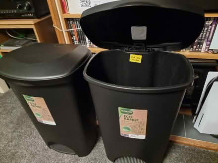 Photo of free 2x eco sourced 50 litre pedal bins (Mile End) #1