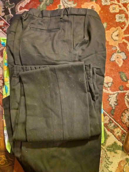 Photo of free 6 pairs of black boys school trousers age 10-13 (Chobham GU24) #1