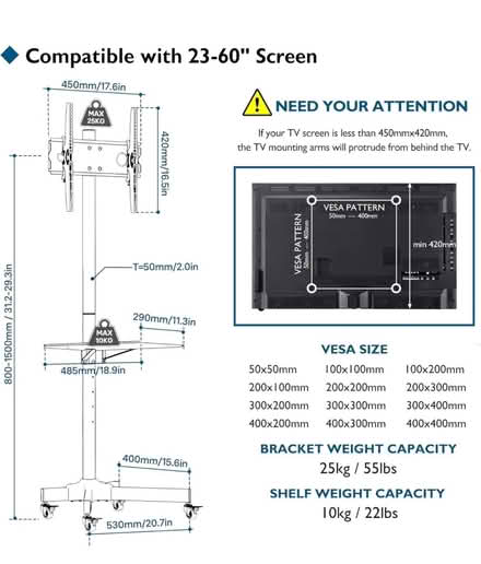 Photo of free Tv computer stand (York way Camden) #4