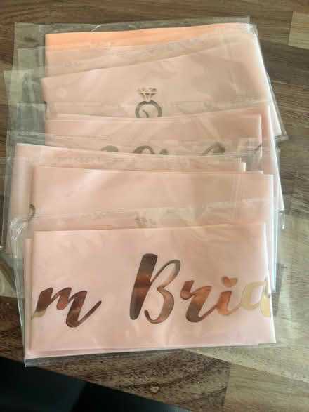 Photo of free Team bride sashes (Hawley) #1