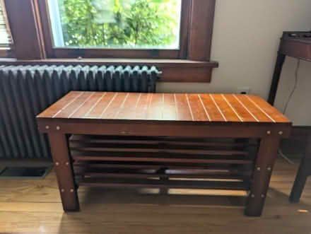 Photo of free Wooden Shoe shelf (Fort Washington MD) #1