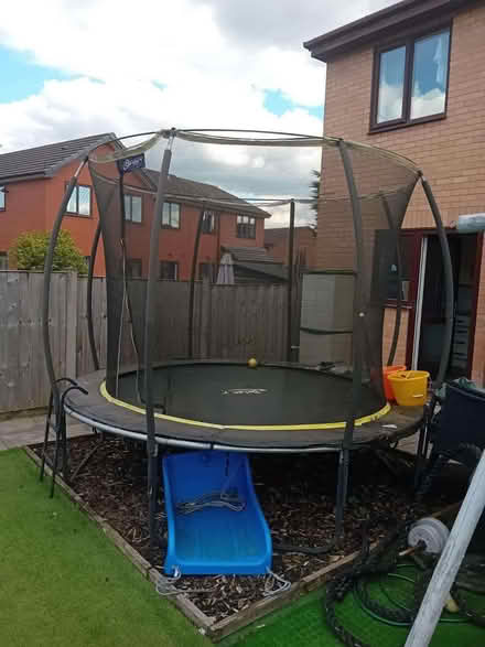 Photo of free 12 foot trampoline (Woolfold BL8) #2