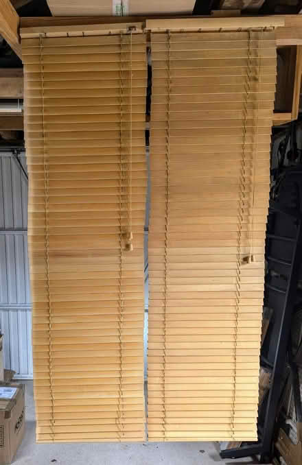 Photo of free Wooden Venetian Blinds - Pair (Stourbridge DY8) #1
