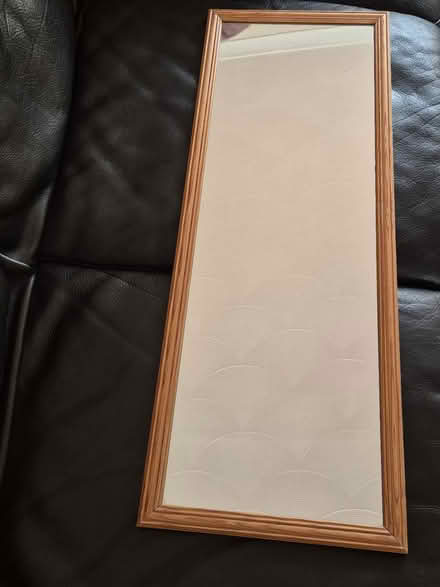 Photo of free Mirror With Wooden Frame (ME9 Lower Halstow) #1