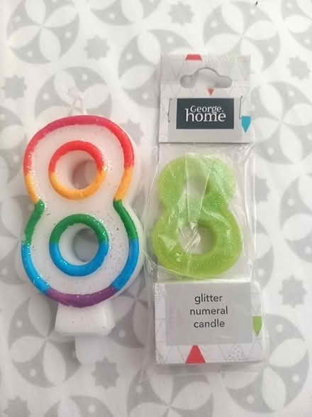 Photo of free 2 new 8th Birthday candles (Wivenhoe CO7) #1