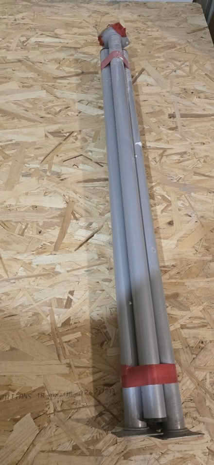 Photo of free 4x grey metal table legs 80cm (Hook, RG27) #1