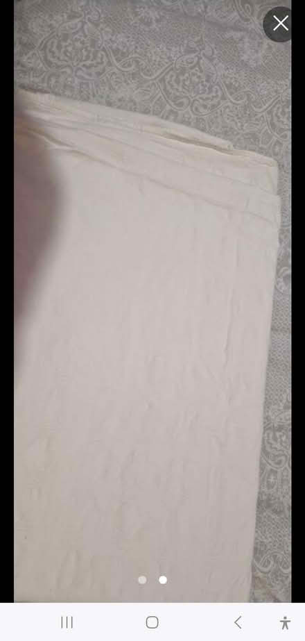 Photo of free Large Cream Table Cloth (CT9) #2