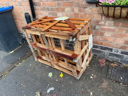 Photo of free heavy duty wooden crates - one slightly damaged as shown (Emscote CV34) #1