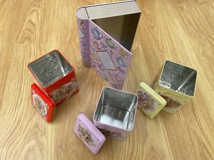 Photo of free 4 pastel storage tins (Horton Heath, SO50 7) #2