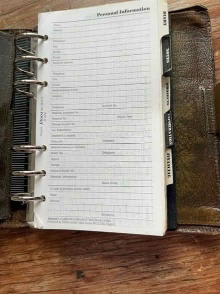 Photo of free Used Filofax (Lauriston EH3) #3