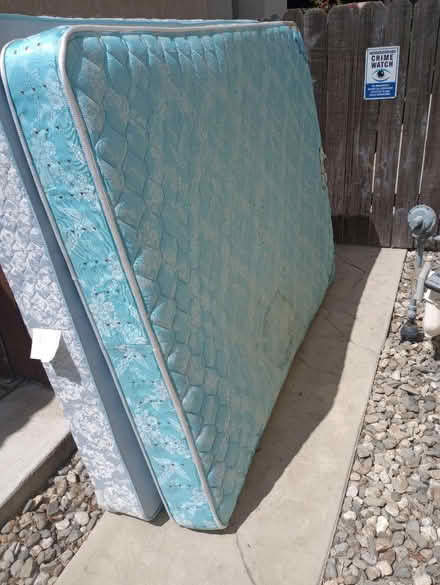 Photo of free Queen mattress and box springs (Orangecrest in Riverside) #1