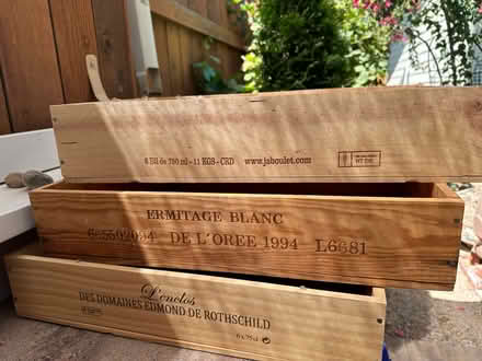 Photo of free Wooden wine boxes (Woodland SW side of town) #2