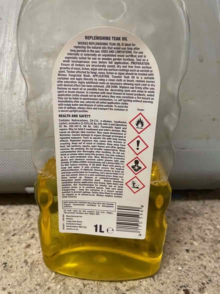 Photo of free Teak oil (Earley RG6) #2