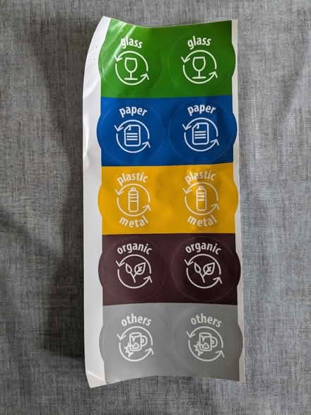 Photo of free Recycling stickers (Leyland, Lancashire - PR26) #1