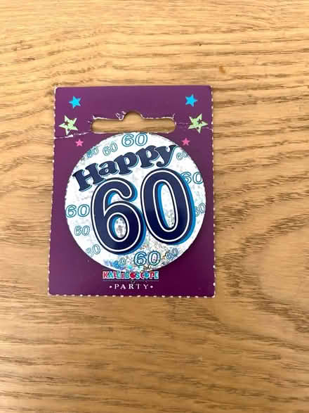Photo of free 60 years badge. RM13 8TP (Rainham) #1