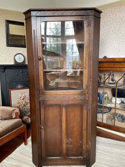 Photo of free Antique corner cupboard (Epsom KT18 7LR) #1