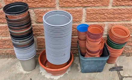 Photo of free Assorted small plastic plant pots (Allestree DE22) #1