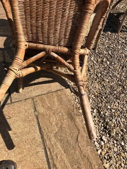 Photo of free 5 rattan/bamboo chairs (Frilford OX13) #3