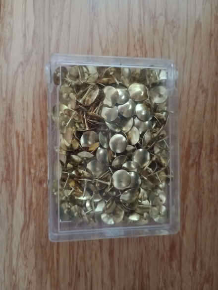 Photo of free Brass Drawing Pins Tacks for Pinboard (South Tonbridge TN9) #1