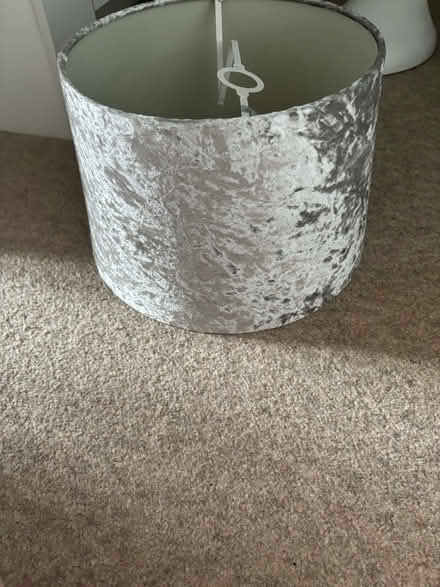 Photo of free Grey crushed velvet light shade (MK42) #1