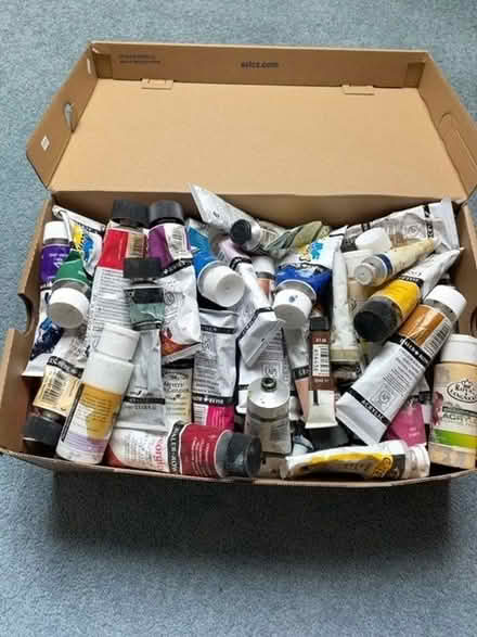 Photo of free Box of Acrylic Artist Paint (Wellington TF1) #1
