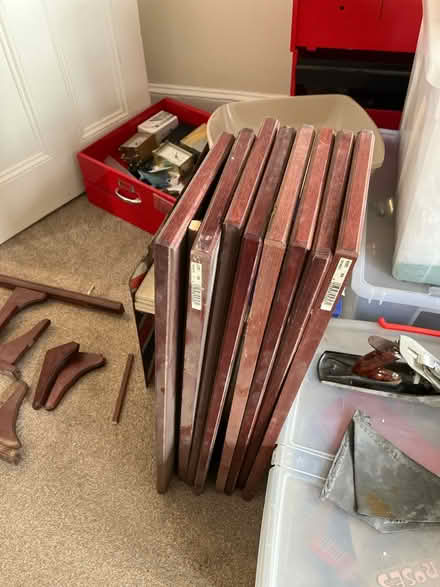 Photo of free Mahogany shelving (Raynes Park , london) #2