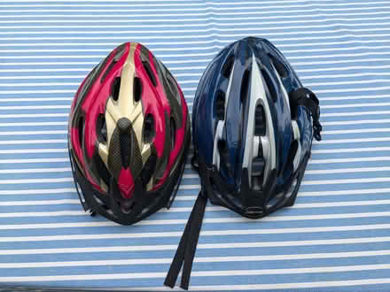 Photo of free Two adult sized bike helmets (Fleetville AL1) #1
