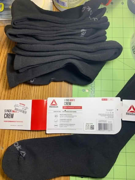 Photo of free Men's black crew socks (Ballenger Creek) #2